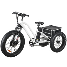 Electric Tricycle 24′′ Fat Tires Electric Trike 3 Wheel Ebikes 500W E-Bike